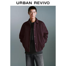 URBAN REVIVO UR男装雅丹风潮酷宽松棉服外套飞行员夹克UMY140003