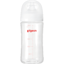 贝亲（Pigeon）新生婴儿 防胀气宽口径玻璃奶瓶 240ml AA188 L号 6个月+