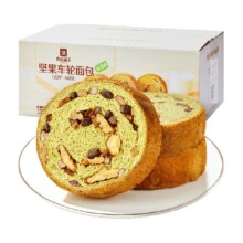 88会员：良品铺子 坚果车轮面包抹茶味500g（买一送一）