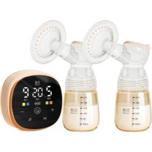 新贝双边吸奶器电动微震按摩全自动免手扶母乳挤奶器调频静音8132