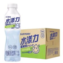 PLUS会员：Suntory 三得利 青提柠檬味 电解质饮料500ml*15