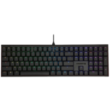 CHERRY樱桃 MX10.0 机械键盘 有线键盘 游戏键盘 RGB灯效 超薄机身 合金外壳 黑色 MX LP轴 礼物