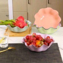 京东物流 果盘客厅茶几高档高颜值上档次家用过年结婚水果零食 粉红色 1个