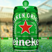 Heineken 喜力 经典啤酒 5L赠一个玻璃杯星银啤酒500ml*3