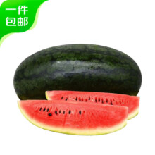 6日20点：京鲜生 黑美人西瓜 1粒装 净重6-7斤 源头直发