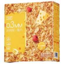 再降价、PLUS会员、需首购:欧扎克0.3mm超薄即食麦片 375g芝士味