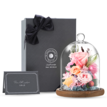 JoyFlower永生花礼盒玫瑰花鲜新年情人节生日礼物结婚纪念日送女生朋友老婆
