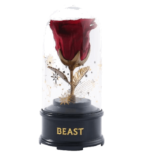 野兽派（THE BEAST）升级版心中的玫瑰音乐水晶球永生花礼盒生日礼物新年礼物
