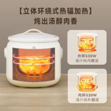天际 电炖锅陶瓷砂锅煲汤家用插电炖汤锅预约多功能养生煮粥煲汤锅