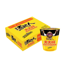 统一 汤达人大大杯 酸酸辣辣豚骨拉面126g* 12杯整箱新老包装随机发货