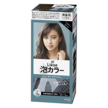 花王（KAO）Prettia泡沫染发膏染发剂 liese莉婕植物泡泡染家用 纽约灰棕