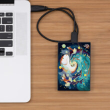 希捷（SEAGATE）移动硬盘 2TB USB3.0高速 希捷铭定制款 机械硬盘 兼容mac 便携 锦鲤水乡 数据恢复服务 外接存储