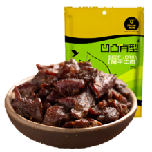 科尔沁 内蒙古风干牛肉粒200g*3件