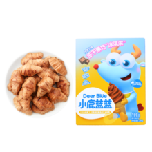 小鹿蓝蓝冻干奶油冰淇淋宝宝零食儿童益生菌奶酪块健康零食 【黑巧味】1盒约20个
