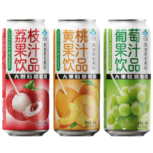 李子园 大果粒果汁饮料 混合口味490g*3罐