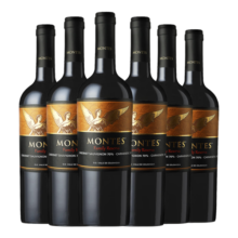 MONTES蒙特斯家族珍藏赤霞珠佳美娜干红酒葡萄酒750ml*6智利原瓶进口
