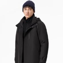 伯希和 PELLIOT 山野 男子三合一硬壳冲锋衣 11340105 曜石黑 L