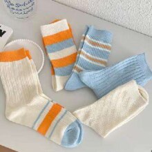 京喜 袜子女中筒袜春秋 随机色2双 均码
