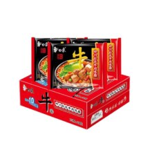 白象 大骨面 方便面 原汁猪骨红烧排骨牛肉干吃速食泡面 24袋 整箱装