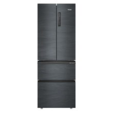 海尔（Haier）冰箱342升一级双变频风冷无霜双开门四开门法式多门家用家电超薄可嵌入风冷无霜智能省电大容量 342L+1级能效+三档变温室+手机智控+黑金净化