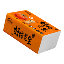 好柿花生原木抽纸餐巾纸面巾纸卫生纸家庭装实惠装 好柿花生原木抽纸【4包】