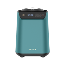 柏翠（petrus） 冰淇淋机家用商用台式小型一键全自动自制冷大容量冰激  IC1280 年货送礼 绿色