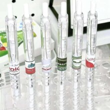 矿泉水宝特瓶耐用按动笔  2支装