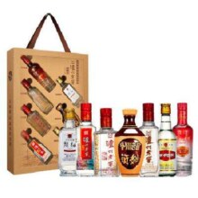 限7号：泸州老窖 60周年纪念 小酒全家福 52度 浓香型白酒 125ml*7瓶 礼盒装