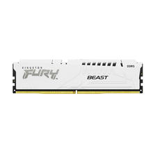 金士顿 FURY Beast超级野兽系列 DDR5 6000MHz 台式机内存 马甲条 白色 32GB（16GBx2）
