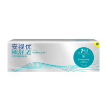 强生新客-强生安视优小泪片 欧舒适 硅水凝胶 透明隐形眼镜 欧舒适日抛5片 300