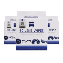 蔡司（ZEISS）擦镜纸防雾喷雾剂专业光学清洁拭镜纸 镜头纸 眼镜纸 180 LENS WIPES（180片装）