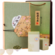 茗山生态茶  茶叶绿茶 新茶 碧螺春 嫩芽花果香  旗袍 茶叶250g 年货