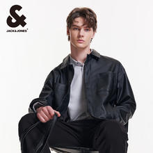 杰克琼斯 杰克·琼斯（JACK&JONES） 秋季宽松舒适简约时尚纯色潮流休闲上衣男士夹克外套男装