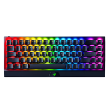 雷蛇（Razer）黑寡妇蜘蛛V4迷你 三模无线热插拔键盘 电竞游戏机械键盘 布丁键帽 迷你蜘蛛 RGB 橙轴