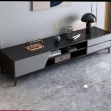 京东百亿补贴:米客米家MIKEMIJIA 电视柜简约组合 黑色+天空灰120*30*40cm