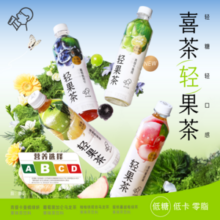HEYTEA 喜茶 轻果茶果味茶饮料 450ml*12瓶