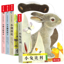 送礼好物 亮丽精美触摸书系列（全4册）小兔比利仿真触摸书幼儿启蒙早教书低幼认知绘本【0-2岁】 宝宝新年礼物送礼乐乐趣童书寒假阅读寒假课外书