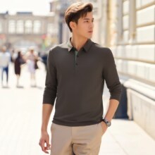 2025年春季新品，罗蒙 男女同款长袖POLO衫 多色