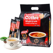 西贡（SAGOCOFFEE）越南进口三合一速溶咖啡炭烧原味即溶咖啡粉冲调饮品 炭烧咖啡900g (18g*50条)