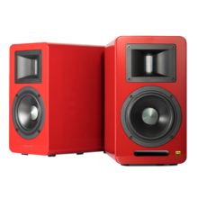 漫步者（EDIFIER）AIRPULSE A100 立体声有源书架音箱 客厅音响 电视音响 红色特别版