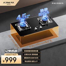 方太 燃气灶（天然气）家用台嵌两用猛火双灶具 4.5kW* 换装不改孔02-TH33B