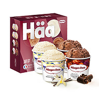 哈根达斯 Häagen·Dazs 冰淇淋四杯礼盒装香草巧克力味 324g