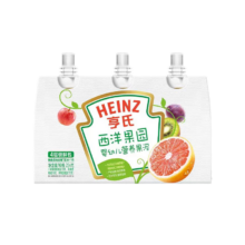 临期：亨氏 超金婴儿宝宝西梅猕猴桃西柚果泥 78g*3袋/组（25/4/22）