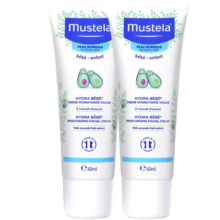 妙思乐（Mustela）儿童面霜婴儿宝宝保湿滋润霜40ml*2 高保湿水润肌肤 法国进口