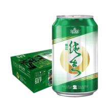 珠江啤酒（PEARL RIVER）9度 纯生啤酒 330ml*24听 整箱装