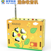 探梦 DIY手工小制作迷你收音机 涂鸦款