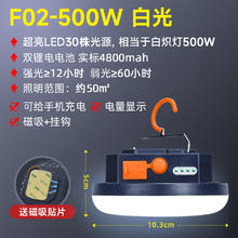温唯 WW-F02 便携版 LED灯泡 500w白光 USB电显长续航
