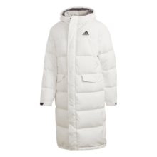 adidas 530蓬拒水防泼防风保暖户外鸭绒羽绒服男女阿迪达斯轻运动   亮白   XL
