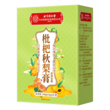 同仁堂（TRT）枇杷秋梨膏润肺蜂蜜百合秋梨膏儿童成人冲泡水喝12g*30支