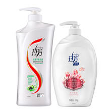 拉芳 洗沐套装 植物凝萃本草平衡去屑洗发水750ml+水润保湿沐浴露550ml